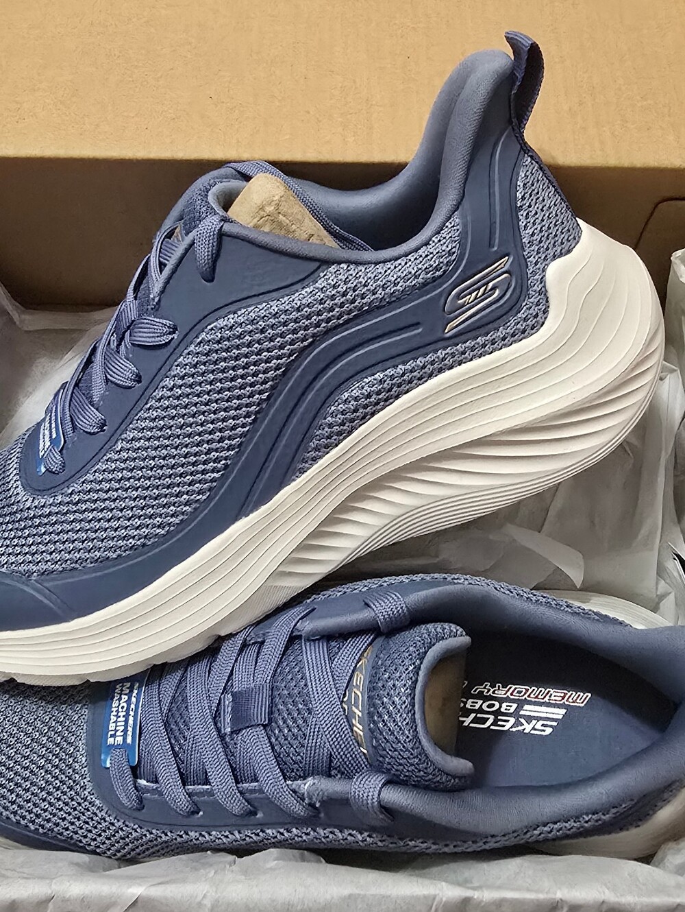 Skechers Blue Slip-On Sneakers - Women's 6